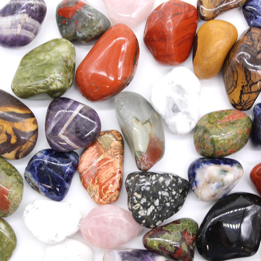 Ancient Wisdom 12x Medium African Tumble Stone - Picture Nguni