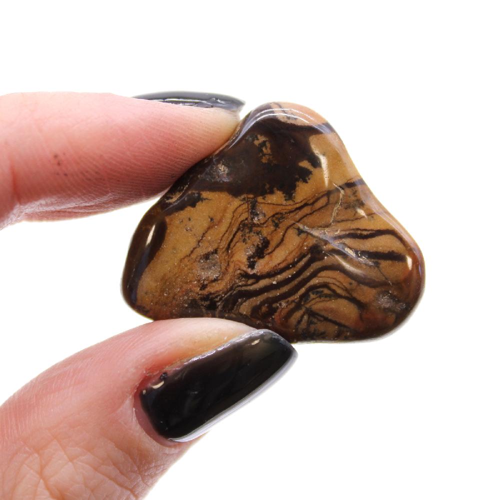 Ancient Wisdom 12x Medium African Tumble Stone - Picture Nguni