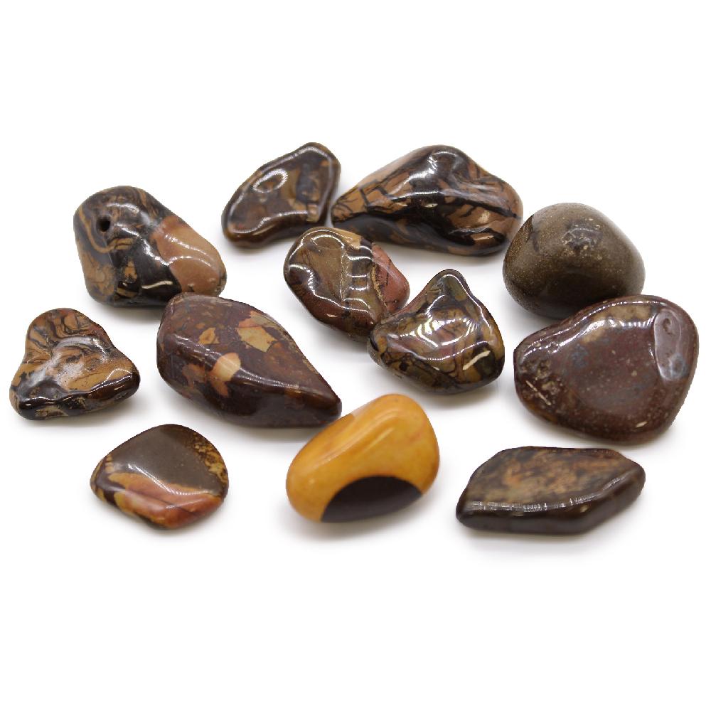 ancient wisdom 12x Medium African Tumble Stone - Picture Nguni