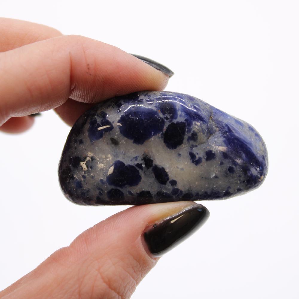 Ancient Wisdom 12x Medium African Tumble Stone - Sodalite - Pure Blue