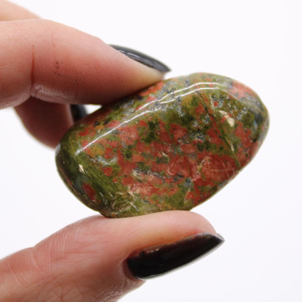 Ancient Wisdom 12x Medium African Tumble Stone - Unakite