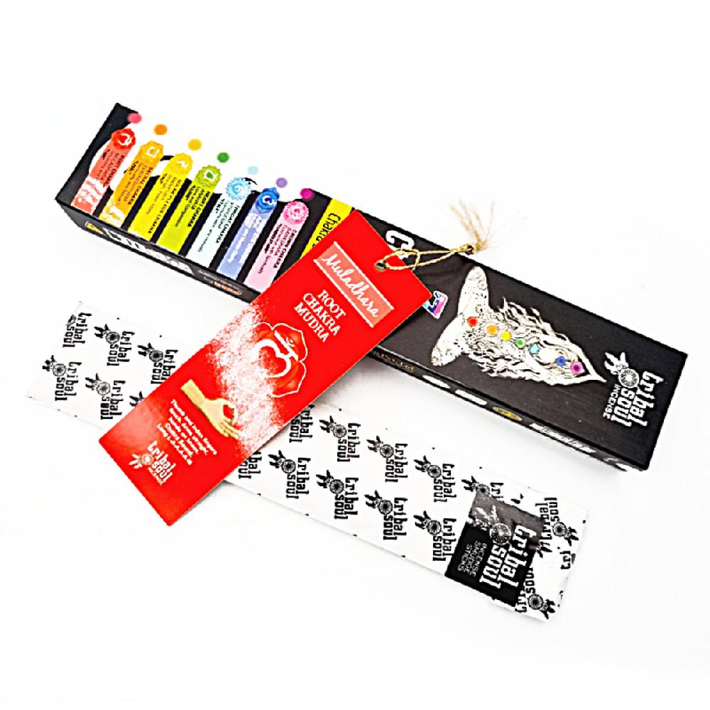 Ancient Wisdom 12x Tribal Soul Incense Sticks - 7 Chakras With Message Card