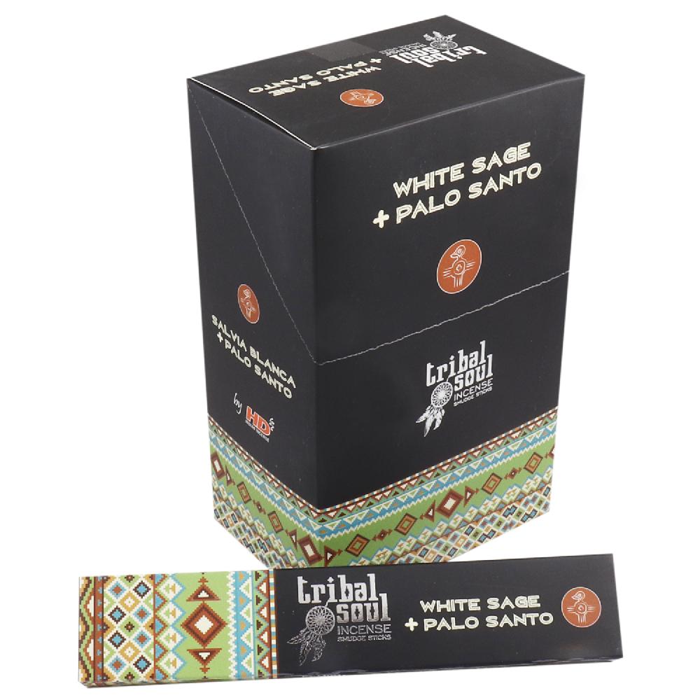 ancient wisdom 12x Tribal Soul Incense- White Sage + Palo Santo