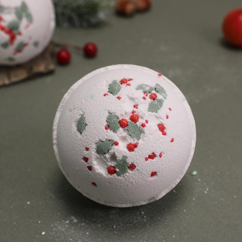 Ancient Wisdom 16x Christmas Bath Bomb - Holly Berry & Mistletoe