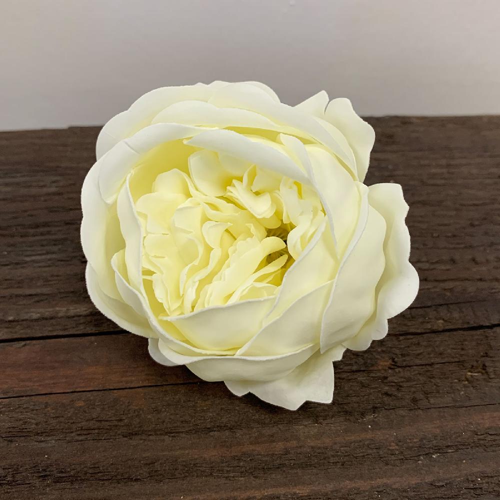 Ancient Wisdom 16x Craft Soap Flower - Ext Large Peony - Ivory
