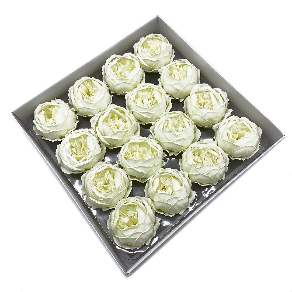 ancient wisdom 16x Craft Soap Flower - Ext Large Peony - Ivory