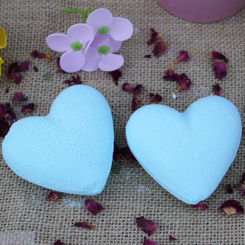 Ancient Wisdom 16x Love Heart Bath Bomb 70g - Baby Powder