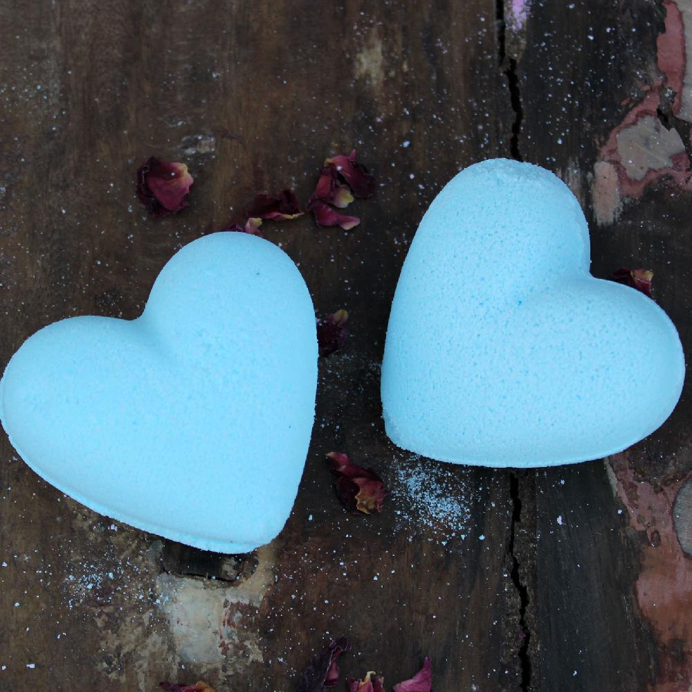 Ancient Wisdom 16x Love Heart Bath Bomb 70g - Baby Powder