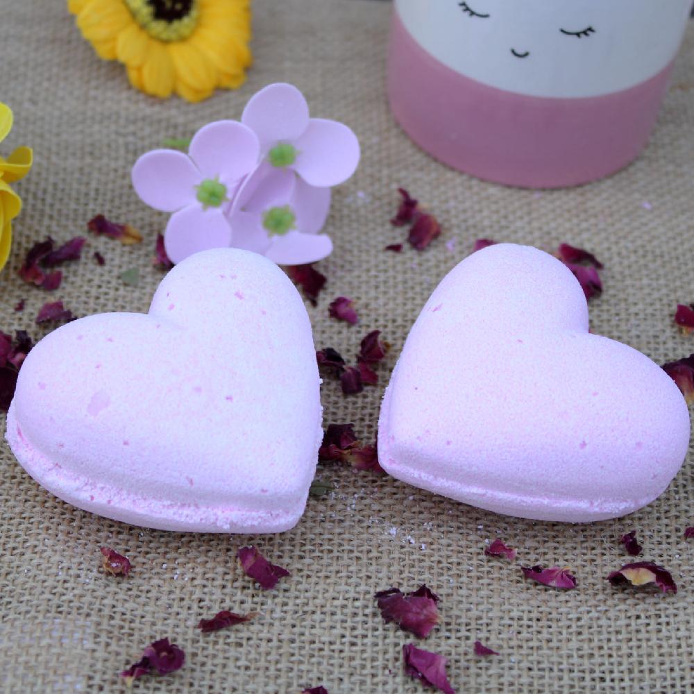 Ancient Wisdom 16x Love Heart Bath Bomb 70g - Bubblegum