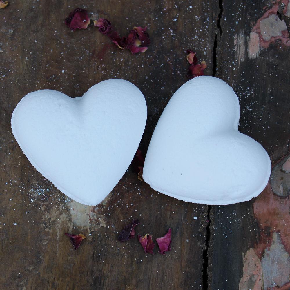 Ancient Wisdom 16x Love Heart Bath Bomb 70g - Coconut