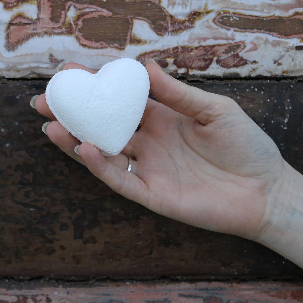 Ancient Wisdom 16x Love Heart Bath Bomb 70g - Coconut