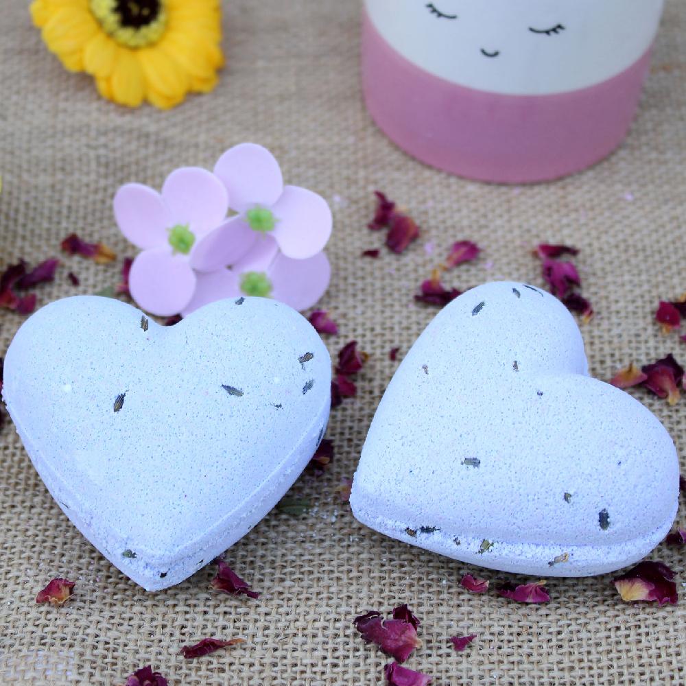 Ancient Wisdom 16x Love Heart Bath Bomb 70g - French Lavender