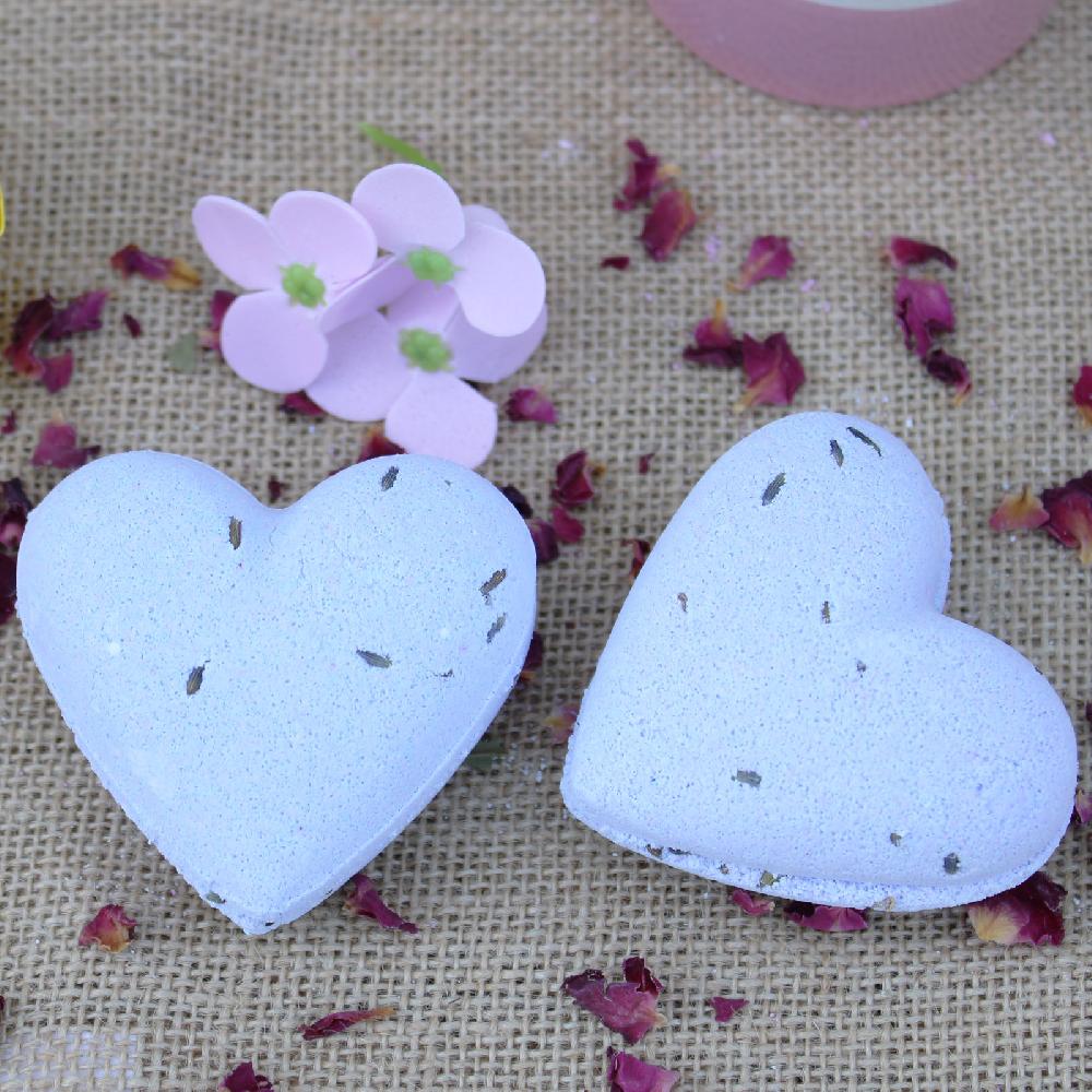 Ancient Wisdom 16x Love Heart Bath Bomb 70g - French Lavender