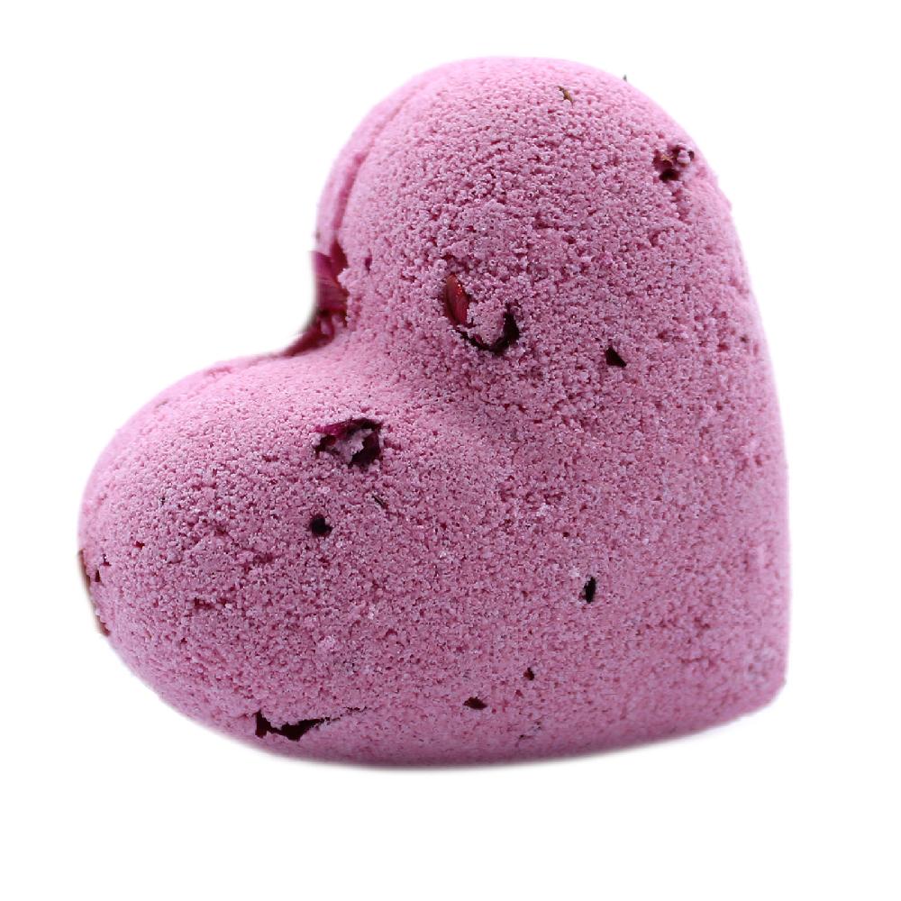 ancient wisdom 16x Love Heart Bath Bomb 70g - Ylang & Rose