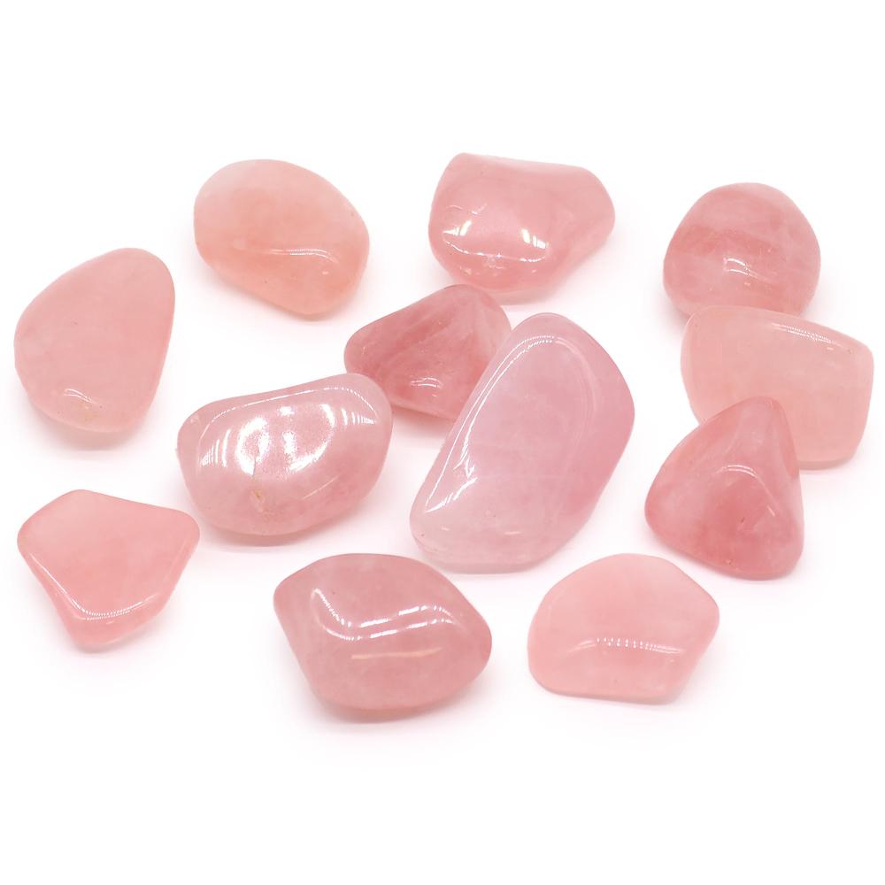 ancient wisdom 18x Pack of 18 XL Tumble Stones - Rose Quartz