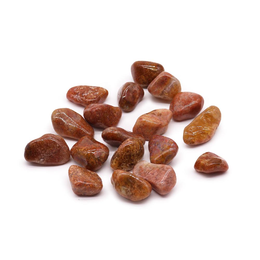 ancient wisdom 18x XL Tumble Stones - Agate Pink Moss