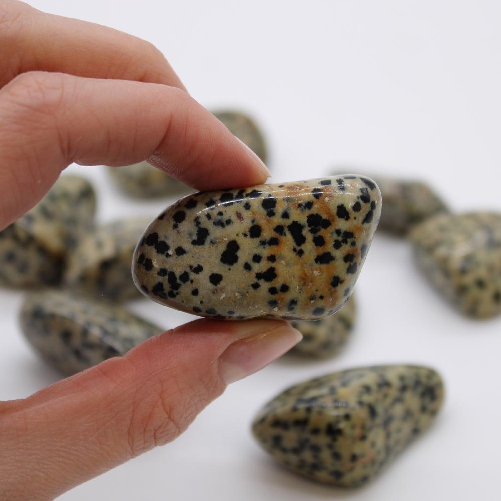 Ancient Wisdom 18x XL Tumble Stones - Dalmation Stone