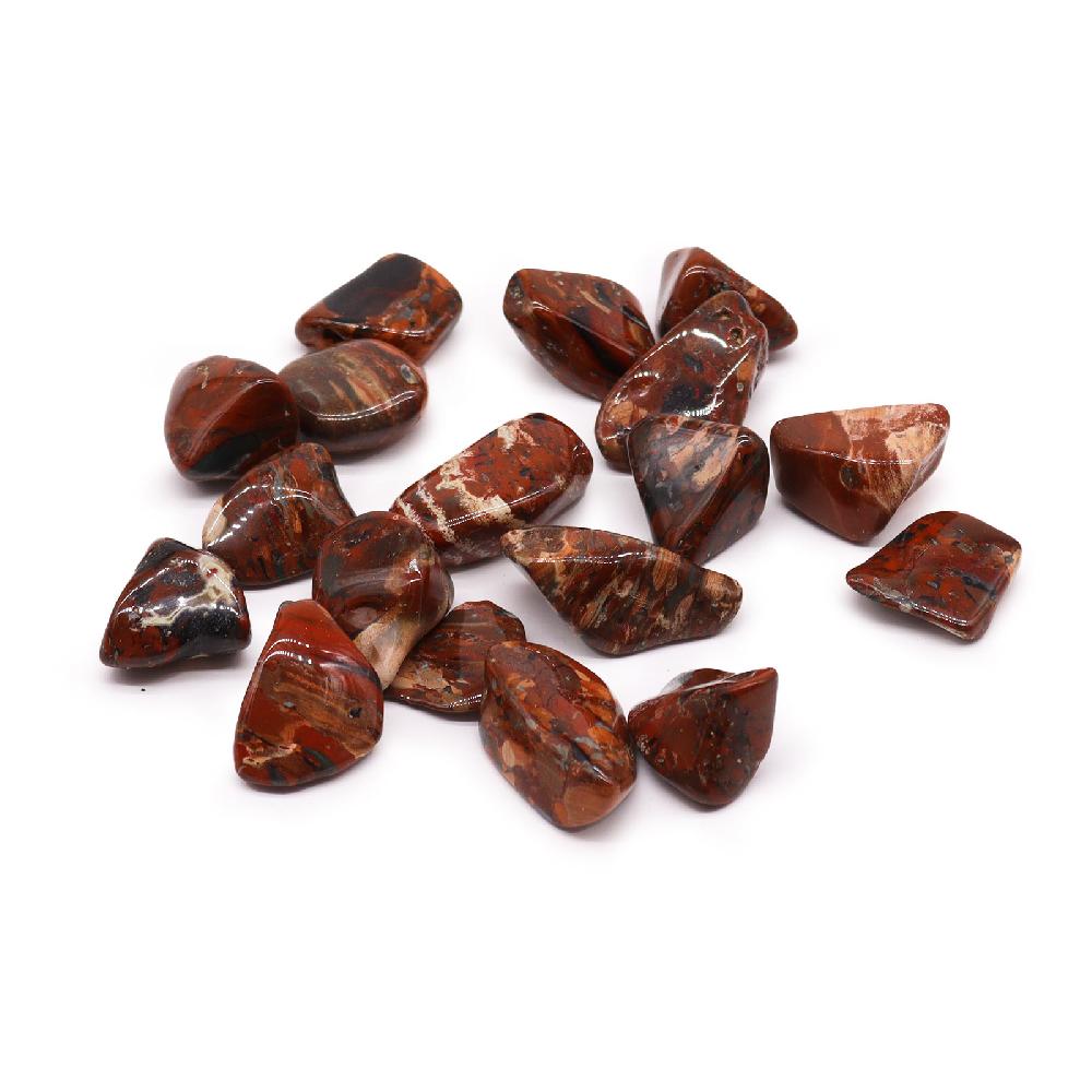 ancient wisdom 18x XL Tumble Stones - Jasper Cappuccino