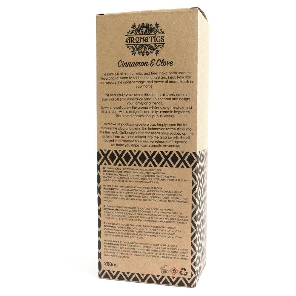 Ancient Wisdom 200ml Cinnamon & Clove Essential Oil Reed Diffuser