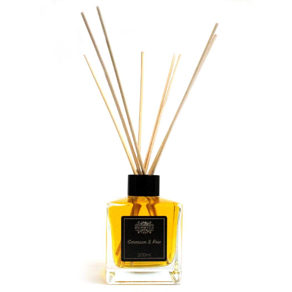 Ancient Wisdom 200ml Geranium & Rose Essential Oil Reed Diffuser