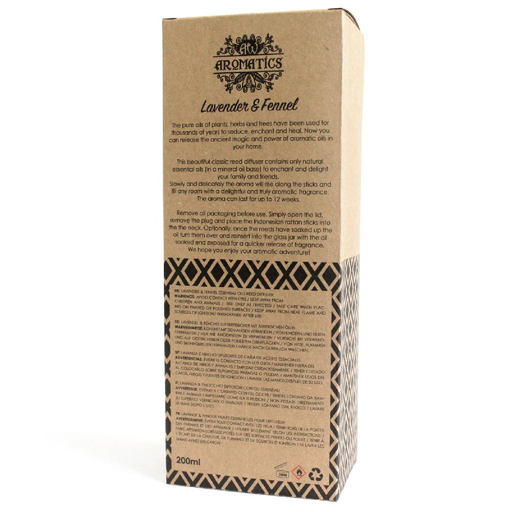 Ancient Wisdom 200ml Lavender & Fennel Essential Oil Reed Diffuser
