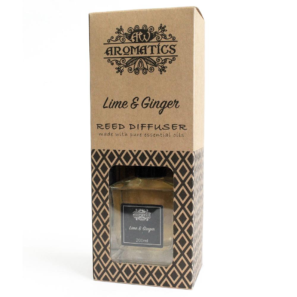 Ancient Wisdom 200ml Lime & Ginger Essential Oil Reed Diffuser