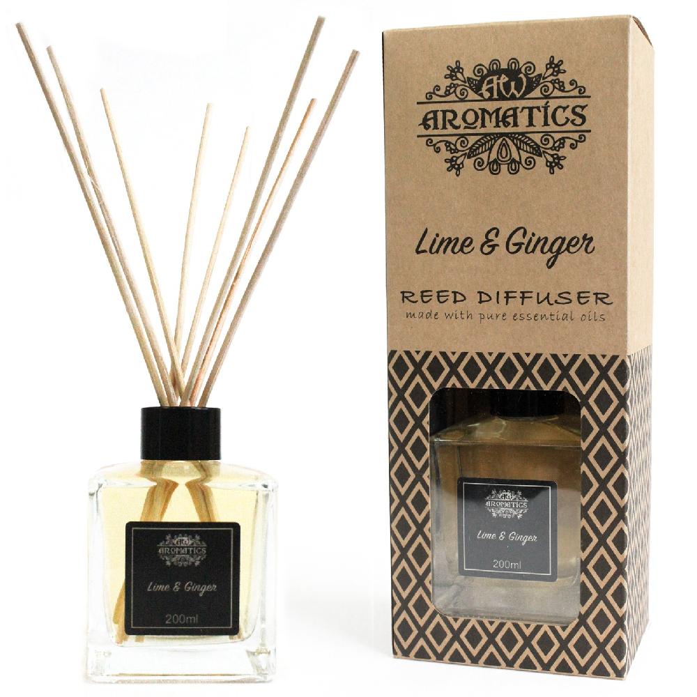 ancient wisdom 200ml Lime & Ginger Essential Oil Reed Diffuser