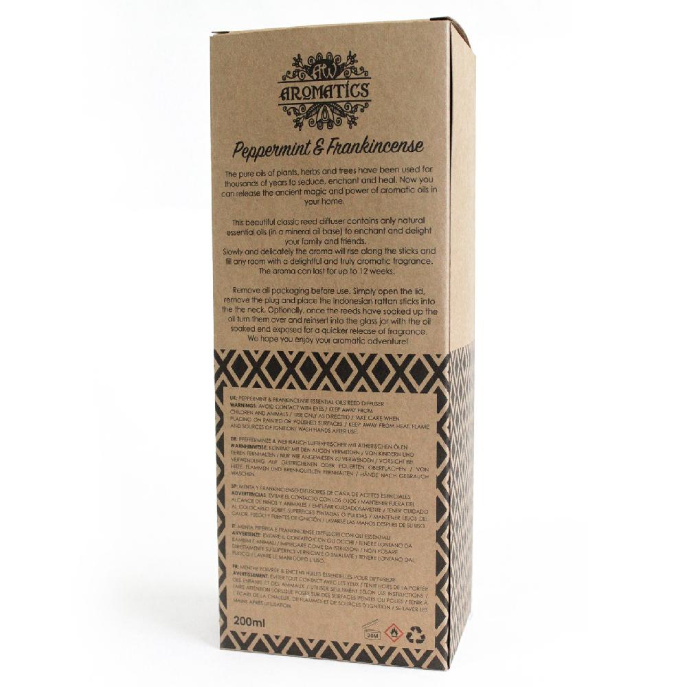 Ancient Wisdom 200ml Peppermint & Frankincense Essential Oil Reed Diffuser