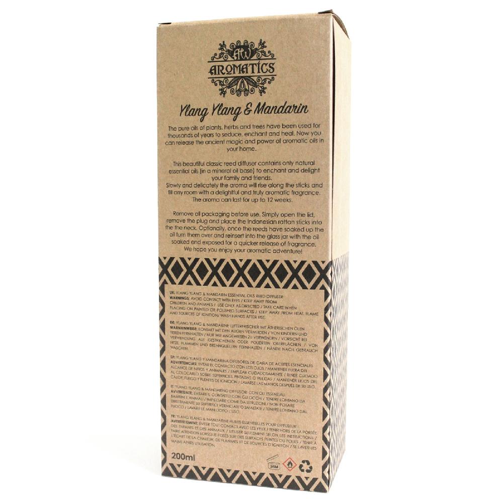 Ancient Wisdom 200ml Ylang Ylang & Mandarin Essential Oil Reed Diffuser