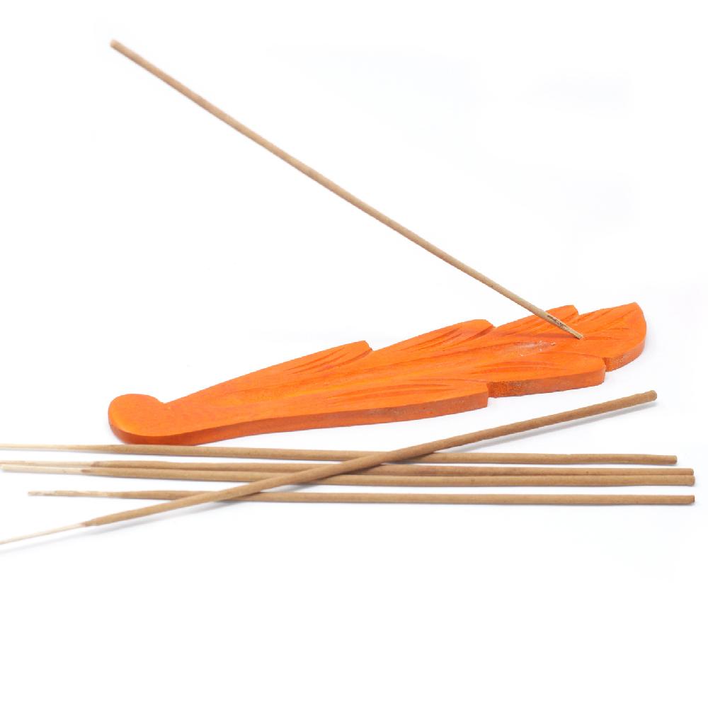 Ancient Wisdom 20x Leaf Coloured Ashcatcher 10" - Mango Wood