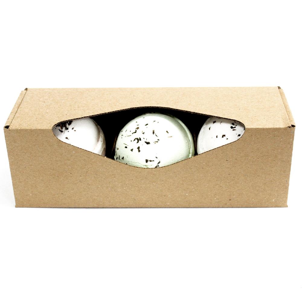 Ancient Wisdom 20x Small Bath Bomb Gift Box - 190 X 65 X 65mm (empty)