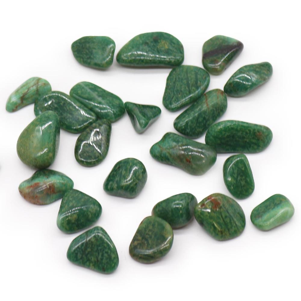 ancient wisdom 24x African Gemstone Quartz - Green - Size 5 - 16mm (KG)