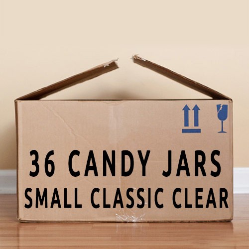 Ancient Wisdom 24x Candy Jars - Small Classic Clear - CARTON