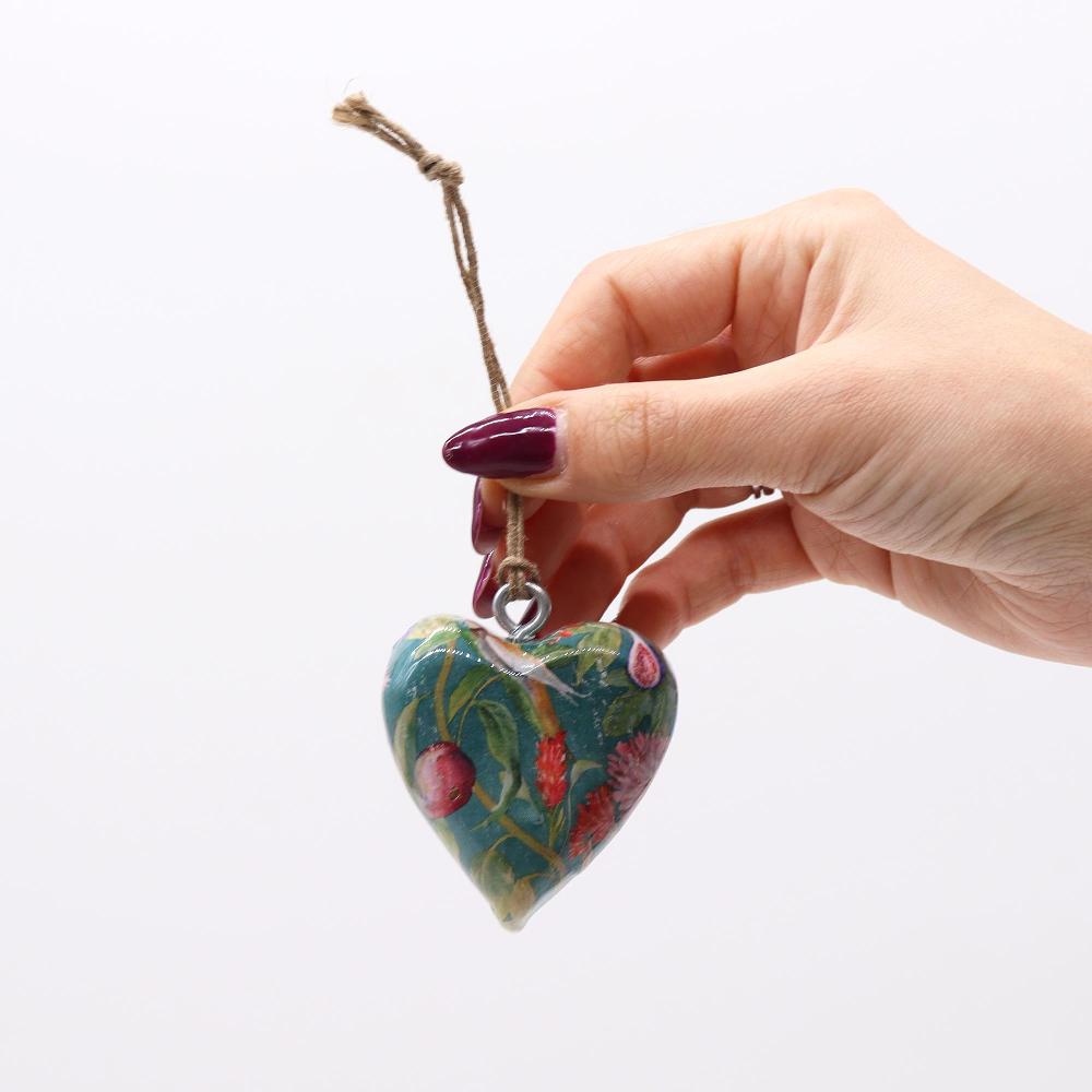 Ancient Wisdom 24x Lrg Decor Wood Hearts - Bird & Floral (24)