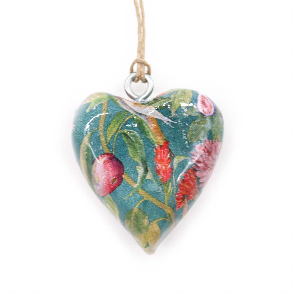 ancient wisdom 24x Lrg Decor Wood Hearts - Bird & Floral (24)
