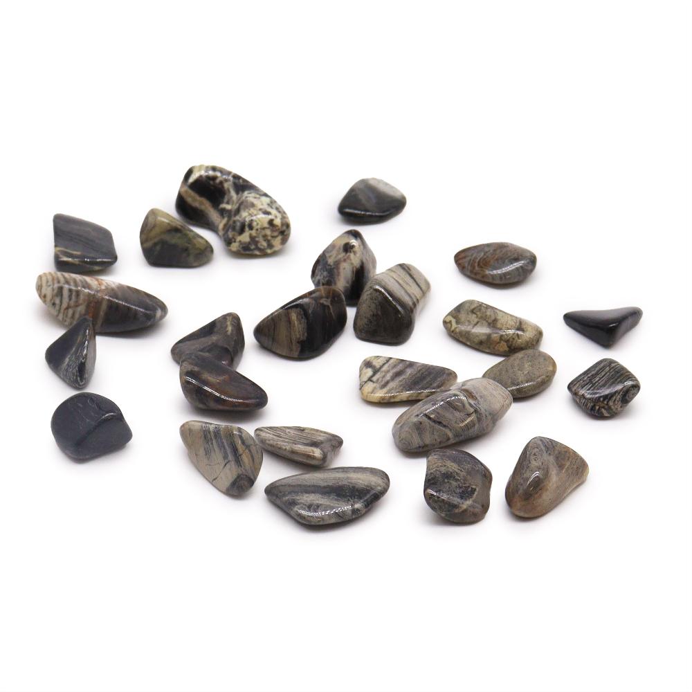 ancient wisdom 24x M Tumble Stone - Jasper - Silverleaf