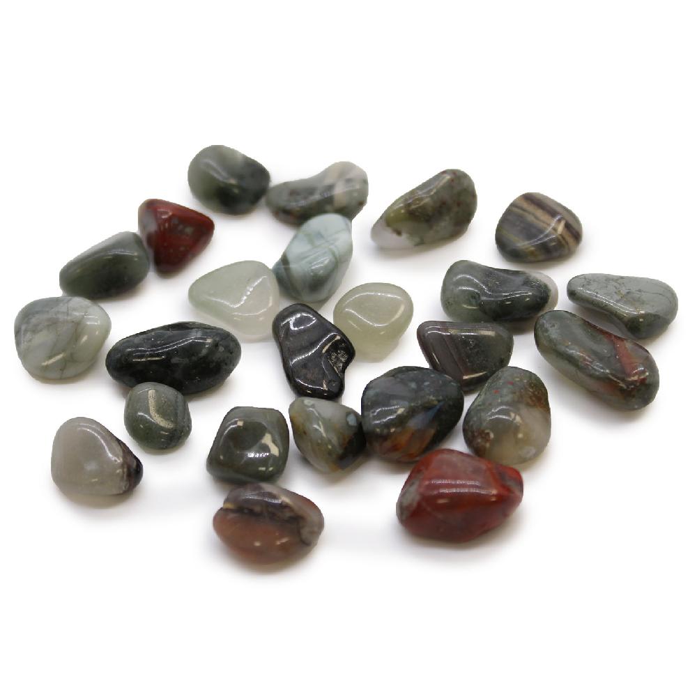 ancient wisdom 24x Small African Tumble Stone - Bloodstone - Sephtonite