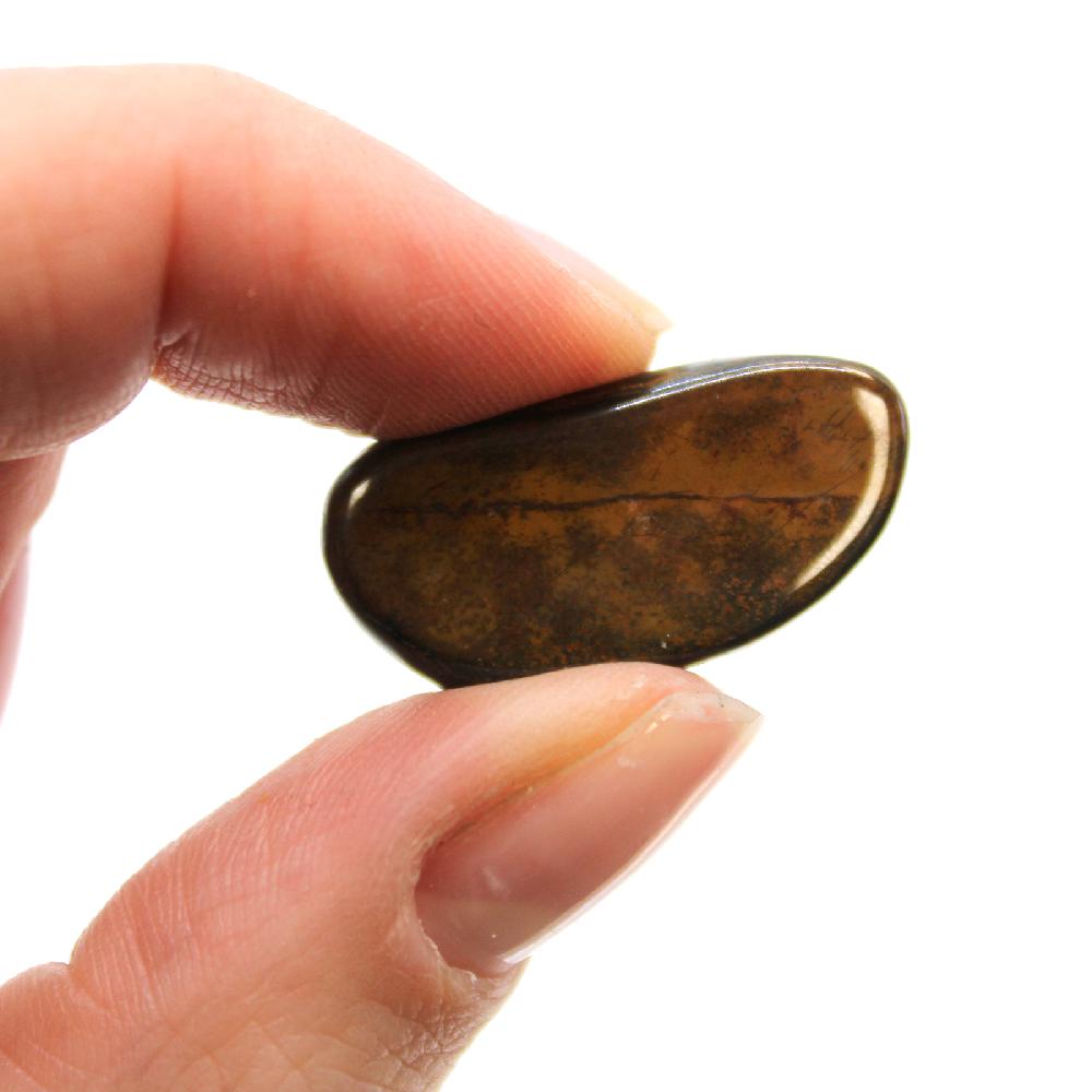 Ancient Wisdom 24x Small African Tumble Stone - Tigers Eye - Blue