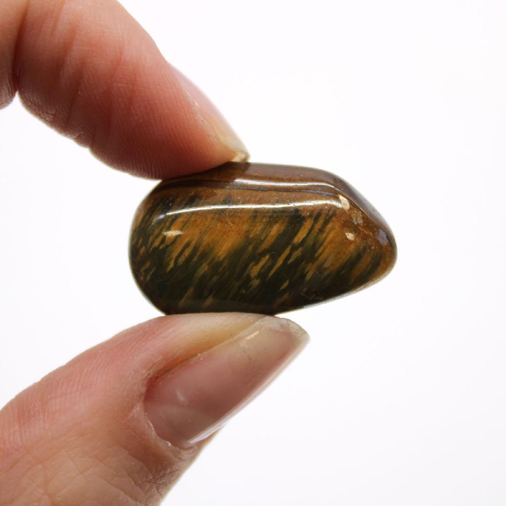 Ancient Wisdom 24x Small African Tumble Stone - Tigers Eye - Varigated