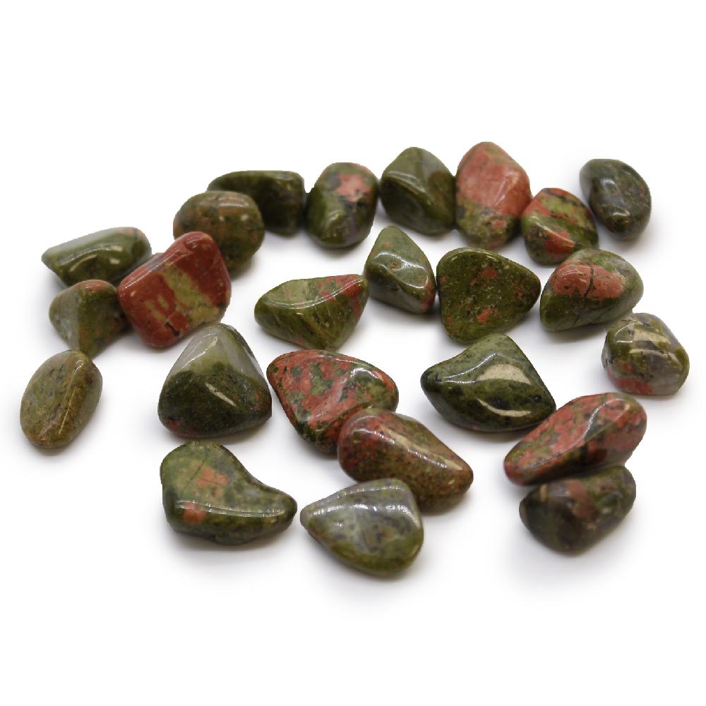 ancient wisdom 24x Small African Tumble Stone - Unakite