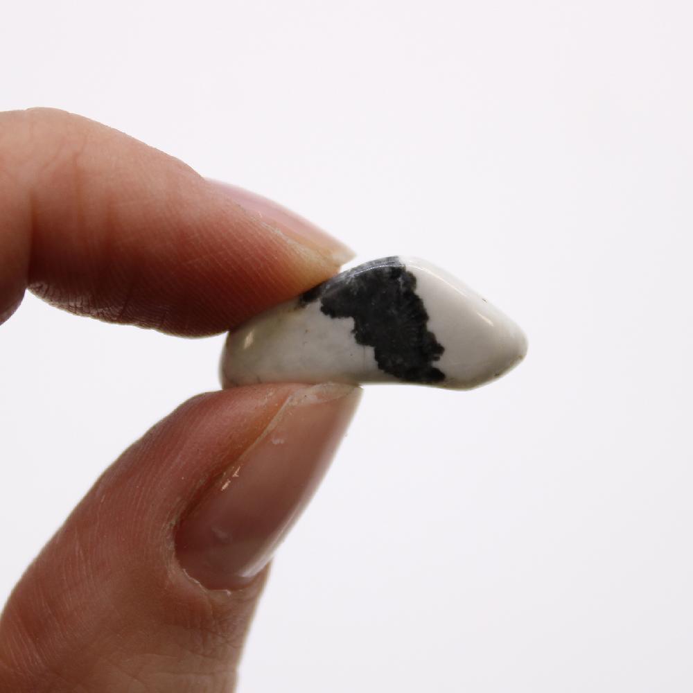 Ancient Wisdom 24x Small African Tumble Stone - White Howlite - Magnesite