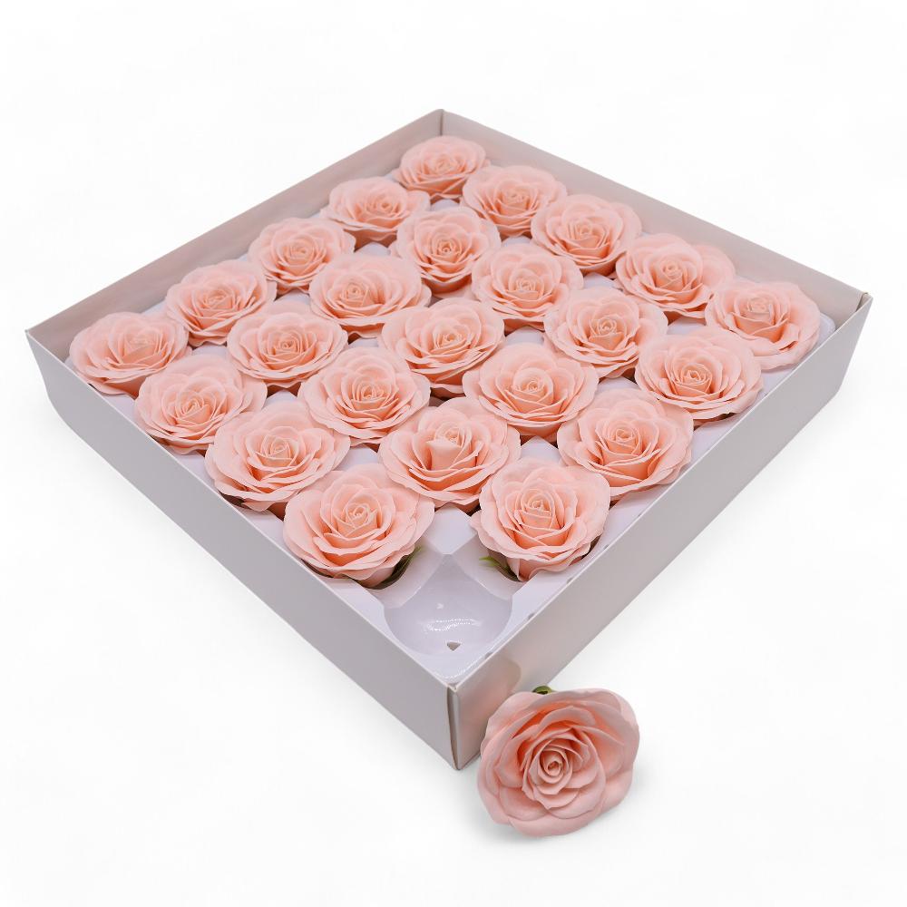 Ancient Wisdom 25x Craft Soap Flower - Lrg (7-Layer) Vintage Rose - Edwardian Blush