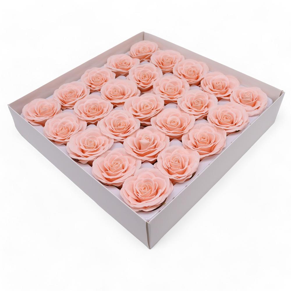 ancient wisdom 25x Craft Soap Flower - Lrg (7-Layer) Vintage Rose - Edwardian Blush