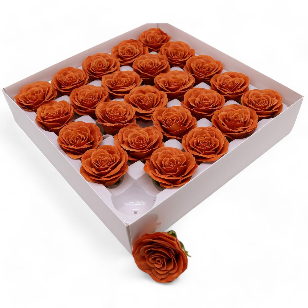 Ancient Wisdom 25x Craft Soap Flower - Lrg (7-Layer) Vintage Rose - Java Clove