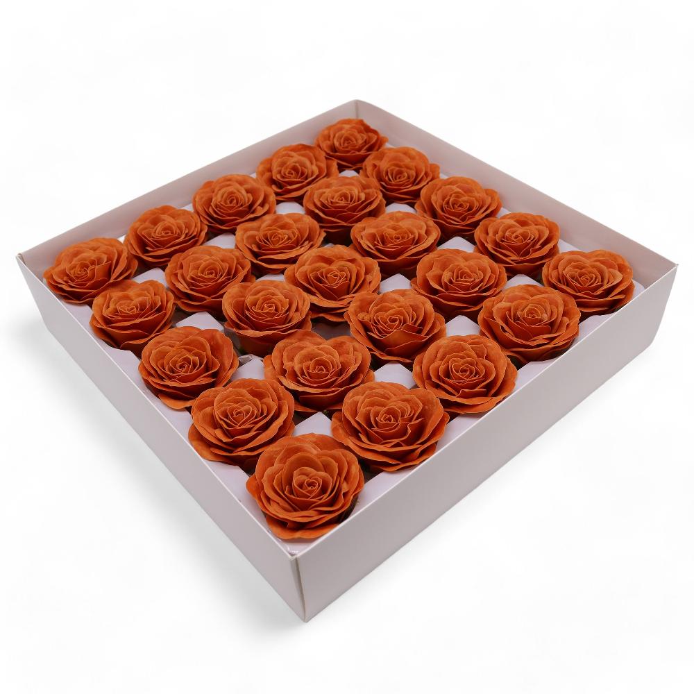 ancient wisdom 25x Craft Soap Flower - Lrg (7-Layer) Vintage Rose - Java Clove