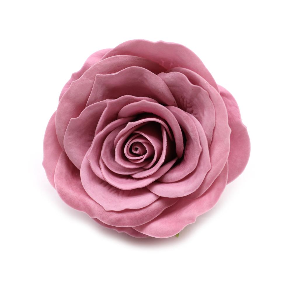 Ancient Wisdom 25x Craft Soap Flower - Lrg (7-Layer) Vintage Rose - Operetic Mauve