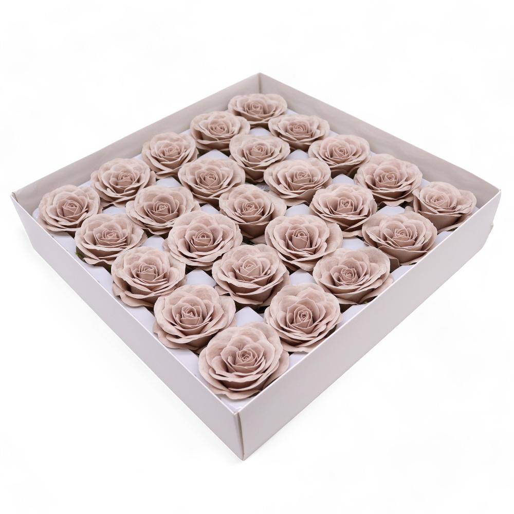 ancient wisdom 25x Craft Soap Flower - Lrg (7-Layer) Vintage Rose - Somersett Beige