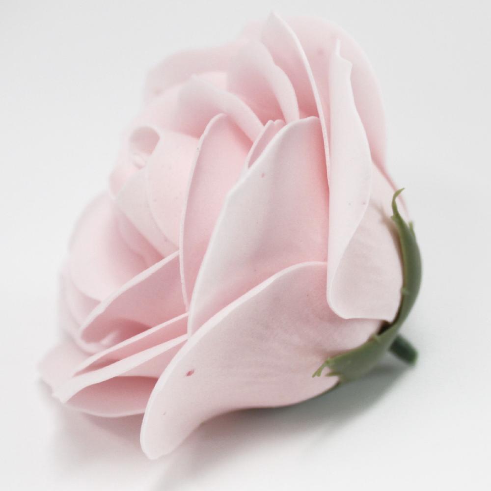 Ancient Wisdom 25x Craft Soap Flowers - Lrg Rose - Pink