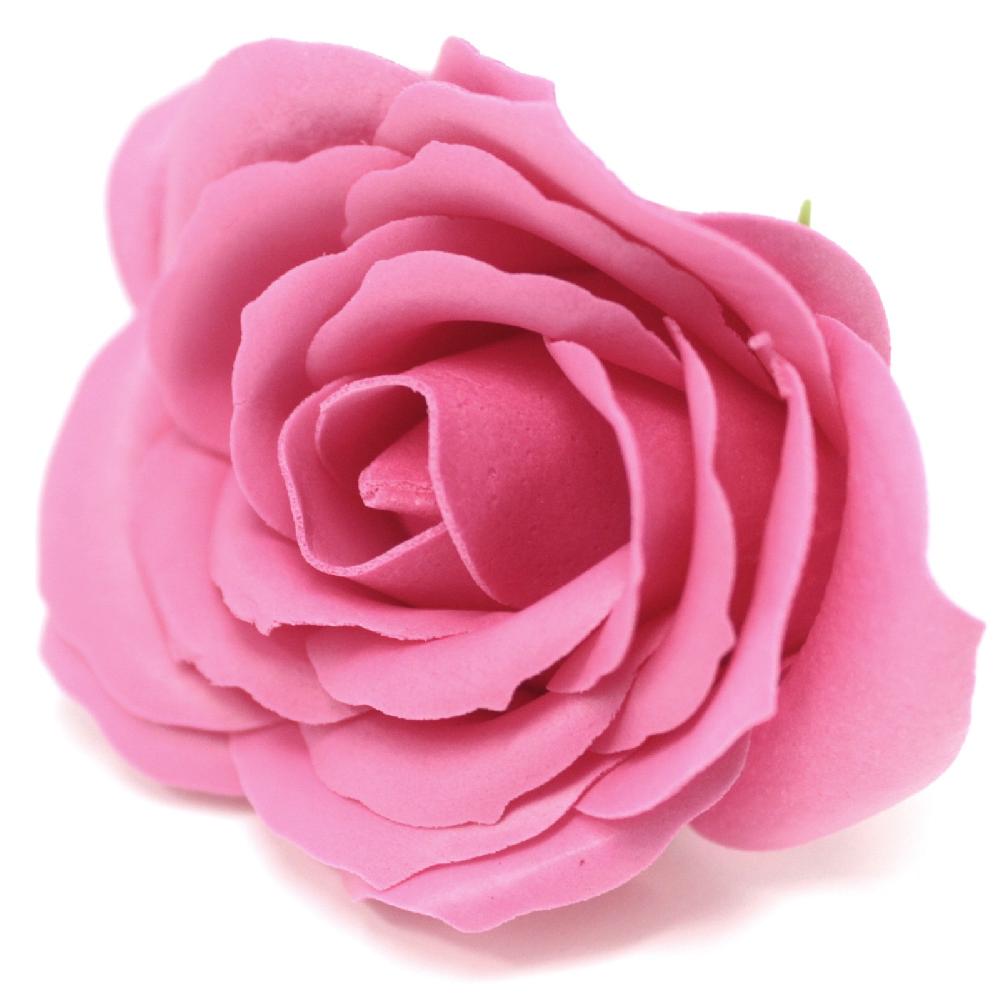 Ancient Wisdom 25x Craft Soap Flowers - Lrg Rose - Rose