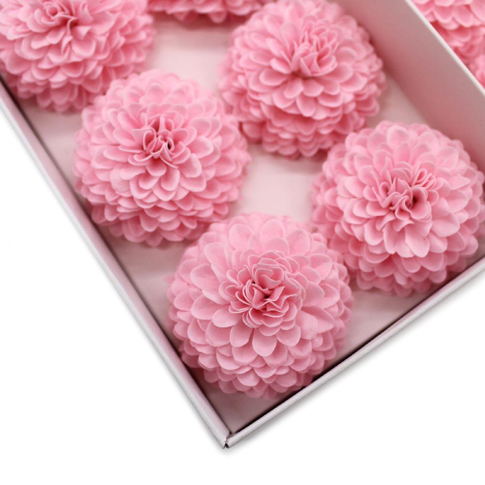Ancient Wisdom 28x Craft Soap Flower - Small Chrysanthemum - Light Pink
